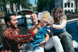 Amsterdã: cruzeiro de barco de luxo incluindo cervejas, vinhos e coquetéis