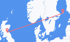 Vols de l’îles Åland vers l’Écosse