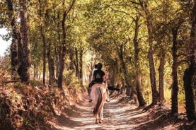 A caballo por los viñedos de Grimaud y cata de vinos.