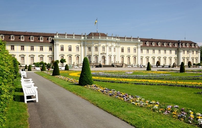 Photo of The baroque gardens of Ludwigsburg castle in Baden Wuertemberg in Germany.