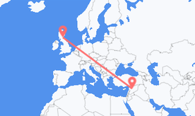 Flights from Syria to Scotland