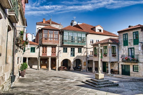 Photo of beautiful shot of Lena square in Pontevedra, Spain.