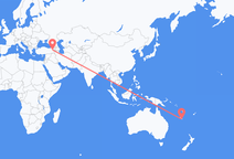 Flyreiser fra Nouméa, til Ağrı merkez