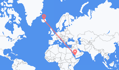 Flights from Abha to Akureyri