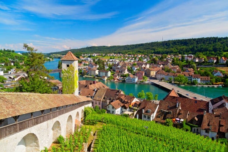 photo of view of Schaffhausen, Switzerland.