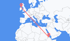 Flights from Eritrea to Northern Ireland