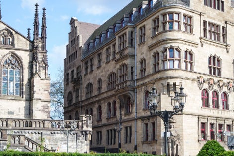 Photo of City hall and Salvator church - Duisburg - Germany .