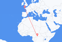 중앙 아프리카 공화국 방기에서 출발해 프랑스 Quimper에게(으)로 가는 항공편