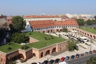 Photo of aerial view of the old Timisoara city center, Romania.