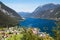 Photo of aerial view of beautiful landscape at the Achensee lake in Austria.