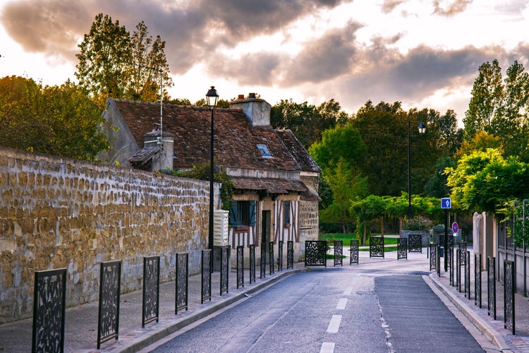 photo of view of Cozy streets of Cergy, France.