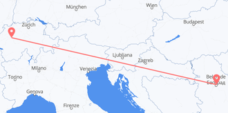 die Schweiz nach Serbien