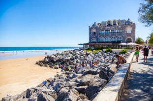 Photo of Biarritz Grande Plage in summer,France.