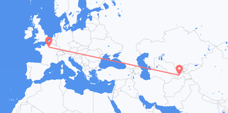 Voli dal Tagikistan per la Francia