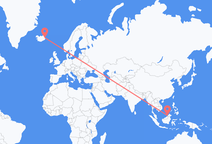 Loty z Bandar Seri Begawan, Brunei do Egilsstaðir, Islandia