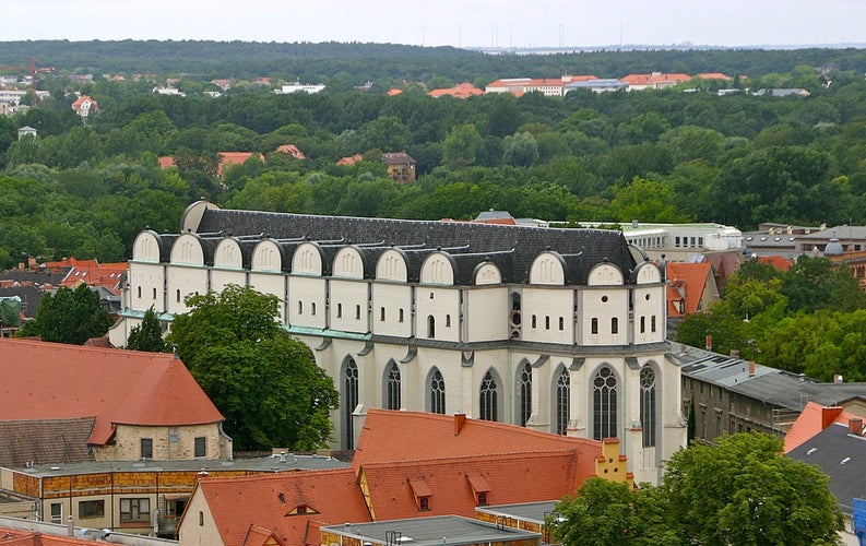 photo of view of Halle Cathedral, Halle, Germany.