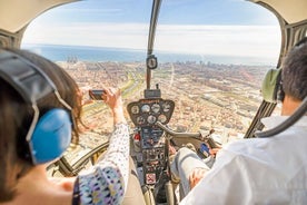 Volo in elicottero sulla costa di Barcellona