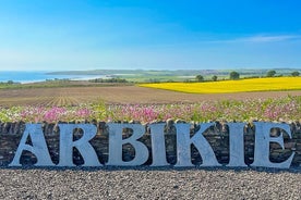 Einkaferð um strandsögu, kastala og brennsluferð