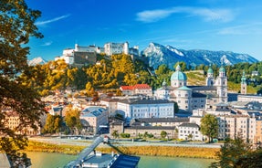 Linz, Austria. Panoramic view of the old town.