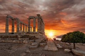 Coucher de soleil au cap Sounio et visite privée du temple de Poséidon