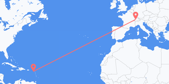 St. Kitts & Nevis to Switzerland