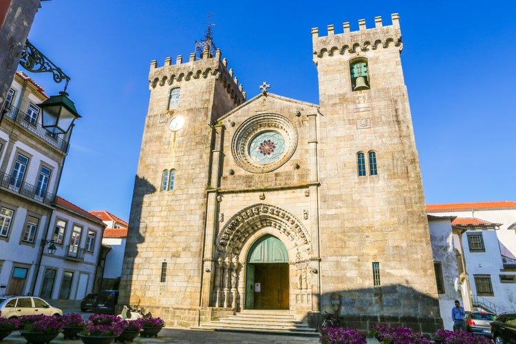 Viana do Castelo, Portugal -  Cathedral of St. Mary the Great also called Viana do Castelo Cathedral is a Catholic church and fortress built in the fifteenth century, Northern Portugal