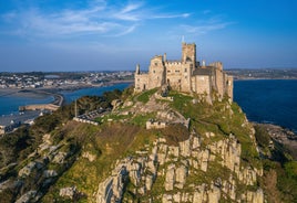 Photo of beautiful sky over Penzance Harbour, Cornwall ,England.