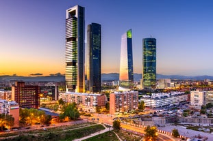 Photo of panoramic aerial view of Malaga on a beautiful summer day, Spain.