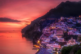 Einka bátferð við sólarlag í Positano