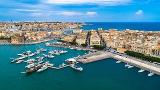 Photo of beautiful crystal clear water at Nature Reserve Oasis of Vendicari, Noto ,Italy.