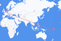 Flights from Funafuti to Stuttgart