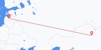 Казахстан в Латвию