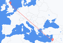 Flyrejser fra Amman til Newcastle upon Tyne