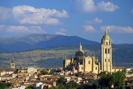 Photo of Sand beach and historical Old Town in mediterranean resort Sitges near Barcelona, Costa Dorada, Catalonia, Spain.