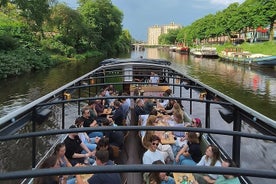 Groningen: Terrace Boat Experience with a Cozy Bar: 1 hour