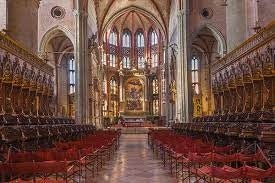 photo of view of the Santa Maria Gloriosa dei Frari inside Venice, Italy.