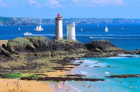 Photo of Tours aerial panoramic view. Tours is a city in the Loire valley of France.