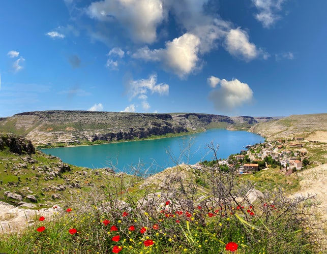 photo of view of Abandoned old town view in Halfeti Town of Sanliurfa Province, Şanlıurfa, Turkey.