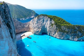 Crucero de Zante a Blue Caves y parada fotográfica de Navagio con traslado en autobús