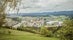 photo of a high angle view of the Slovenj Gradec, Carinthia region, Slovenia under the dark cloudy sky.