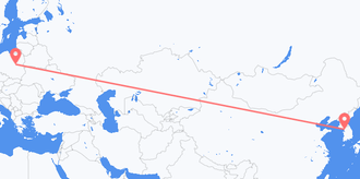 Voli dalla Corea del Sud alla Polonia