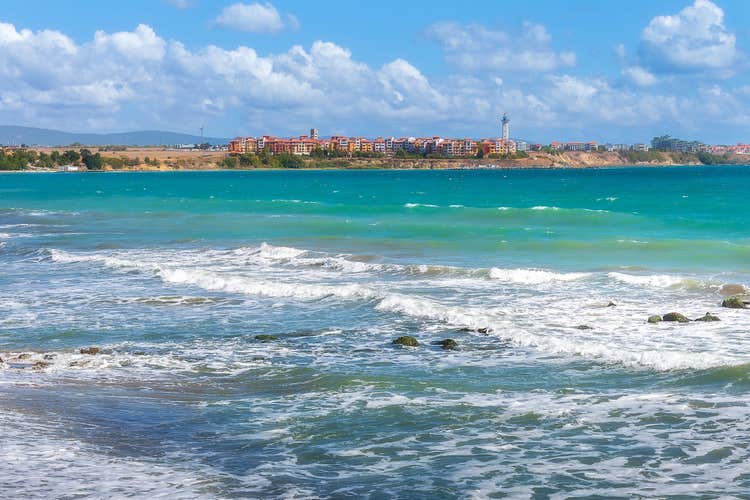 Photo of beautiful Bulgarian beach in Ravda, Bulgaria.