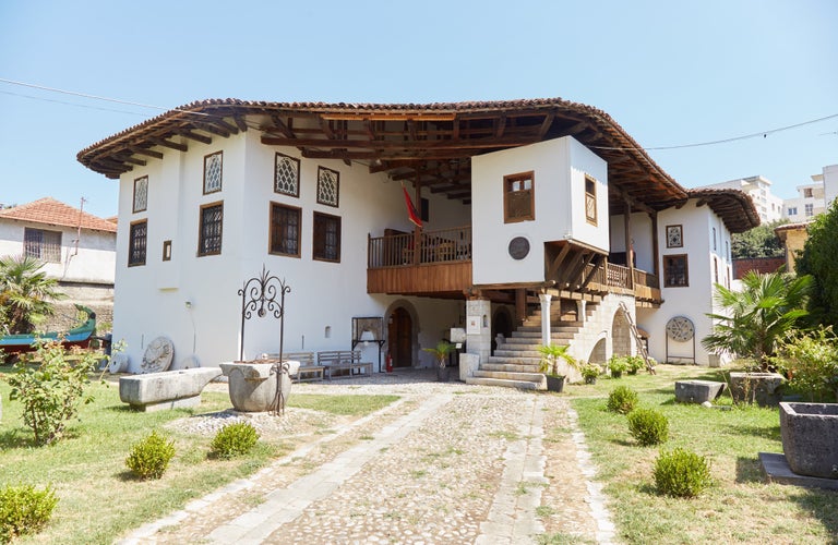 photo of The Shkoder History Museum, located in the center of the city Shkoder in Albania.