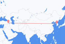 Flyreiser fra Seoul, Sør-Korea til Van, Tyrkia