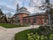 photo of nice architecture of the greenhouse in the botanic garden in Montigny les Metz in France.