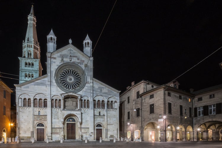 Metropolitan Cathedral of Saint Mary of the Assumption and San Geminiano, Modena . italy.