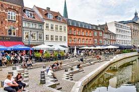 Photo of Alley in the old part of Faaborg, Ringe on Funen in central Denmark, It is the seat of Faaborg-Midtfyn Municipality.