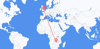 Flights from Zambia to the United Kingdom