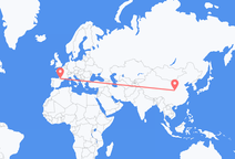 Flyg från Xi'an till Lourdes (kommun i Brasilien, São Paulo, lat -20,94, long -50,24)