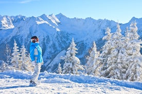 Photo of panoramic aerial view of Schladming and Dachstein, Austria.